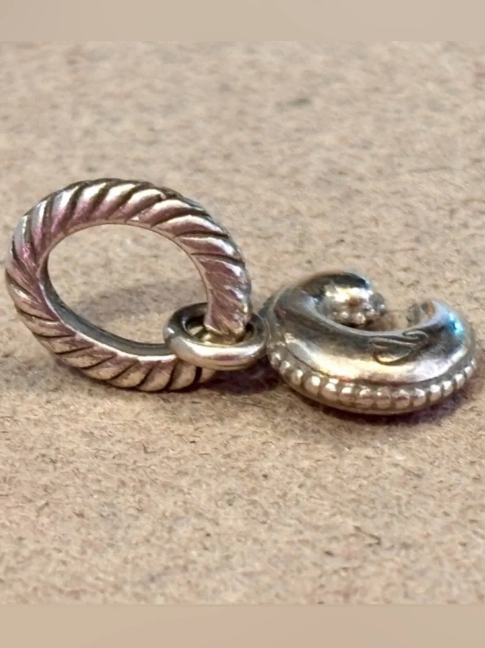 BRIGHTON Letter C Silver Pendant/Charm